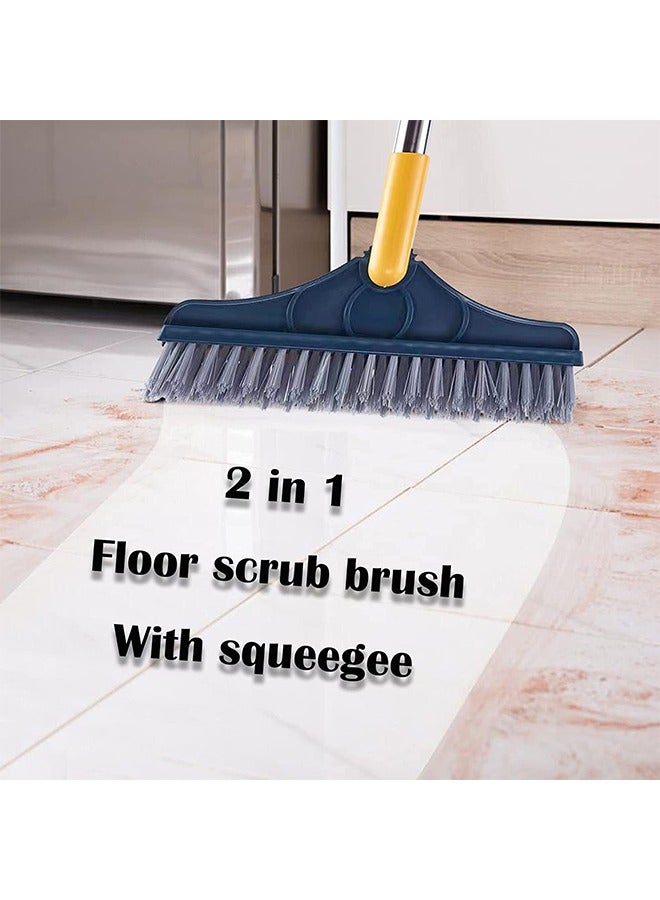 2 in 1 Floor Scrub Brush with Squeegee and Hair Removal Comb  - Image 3