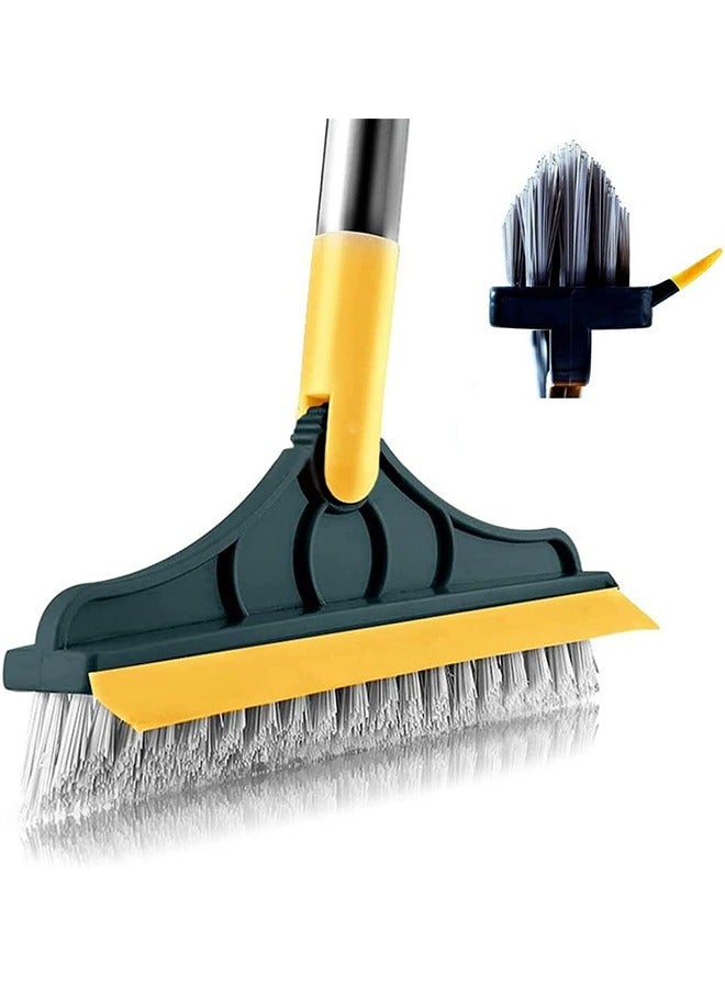 2 in 1 Floor Scrub Brush with Squeegee and Hair Removal Comb  - Image 2