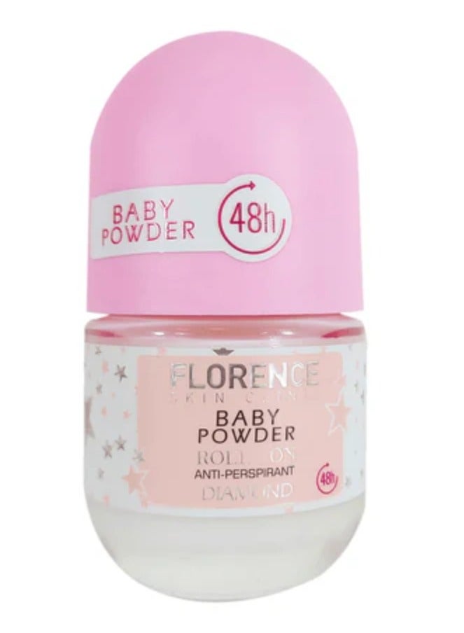 Florence Baby Powder Roll On Anti-Perspirant Diamond 50 ml 
