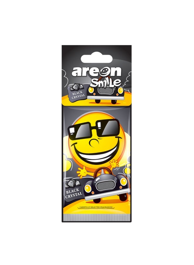 Areon Smile Car Air Freshener – Black Crystal