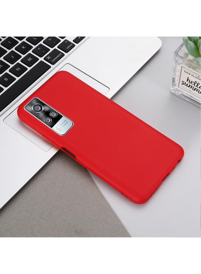 إيروريكس جراب لهاتف vivo Y51 2020 / Y51a / Y51s / Y31 مصنوع من السيليكون السائل المقاوم للصدمات بلون نقي مع تغطية كاملة - Image 2