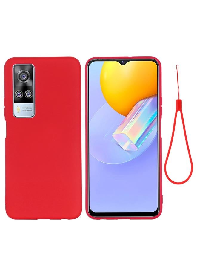 إيروريكس جراب لهاتف vivo Y51 2020 / Y51a / Y51s / Y31 مصنوع من السيليكون السائل المقاوم للصدمات بلون نقي مع تغطية كاملة - Image 3