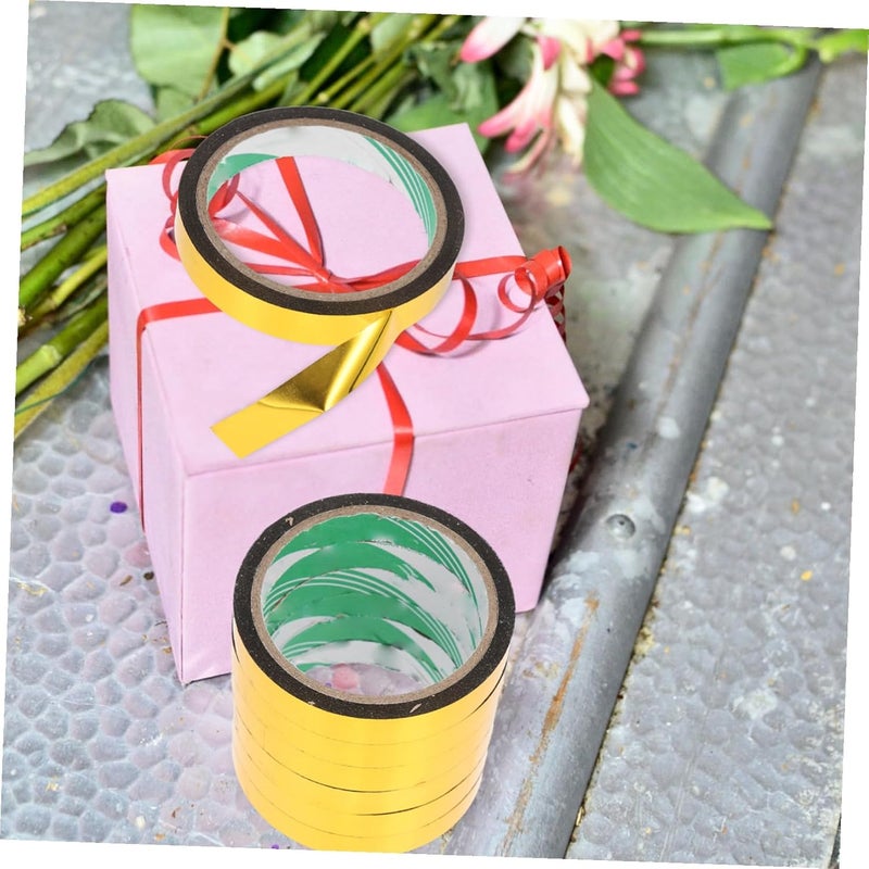 6 Rolls Golden Washi Tape Metallic Mirror Decorative Tape 1.5cm X 50m for Students Crafting and Packaging - Image 4