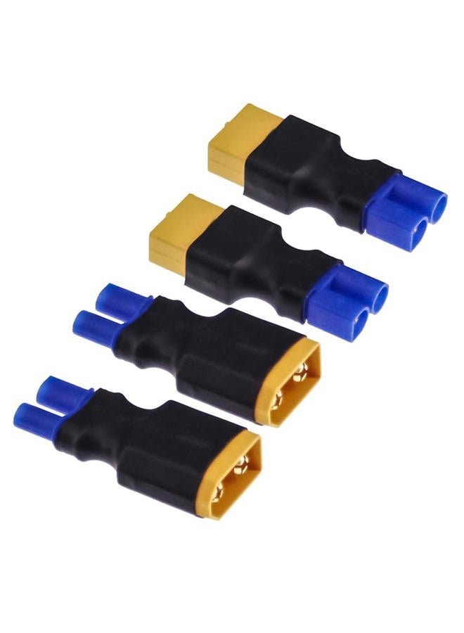 FLY RC 2Pairs EC2 to XT60 Plug Male Female Adapter Connector for FPV Drone Car Lipo NiMH Battery Charger ESC - Image 5