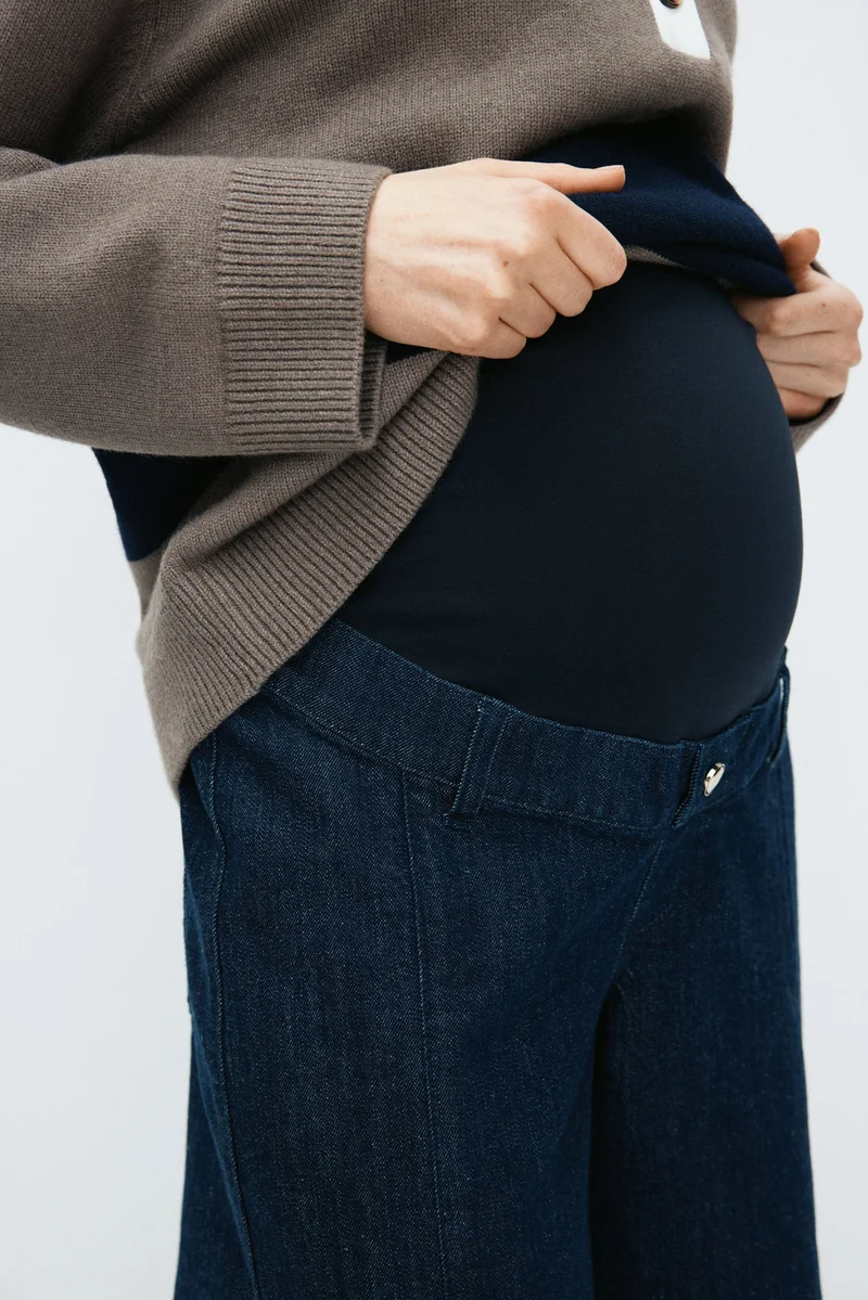 H&M MAMA Wide High Jeans