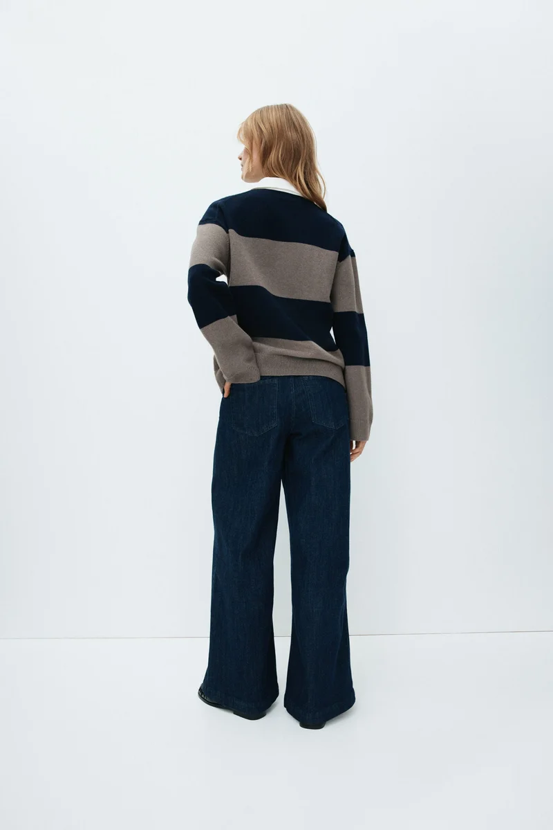 H&M  MAMA Wide High Jeans for Women | Best Price UAE