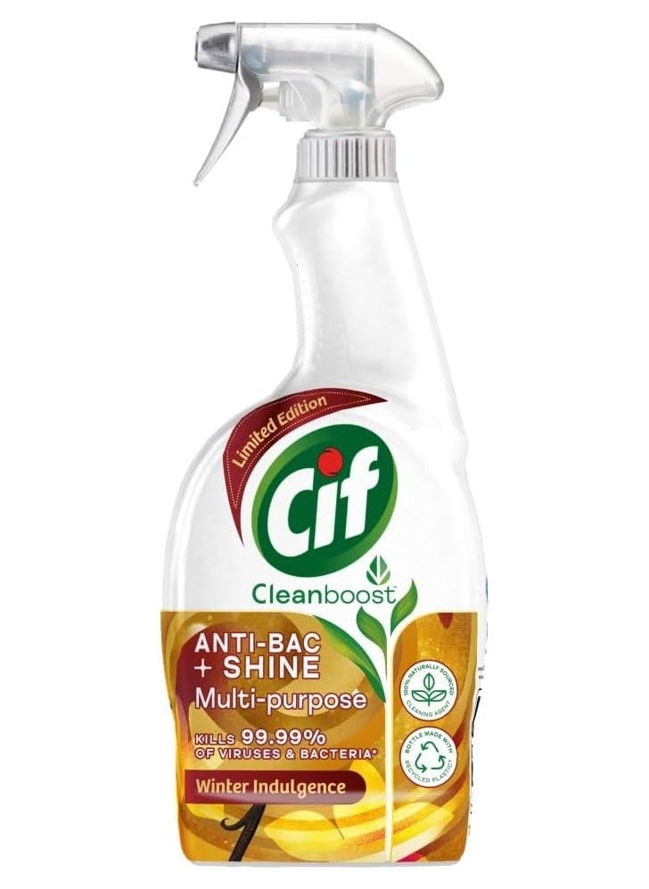 CIF - Cif Anti-bac & Shine Multipurpose Cleaner Spray Winter Indulgence Limited Edition 700 ml - Image 1
