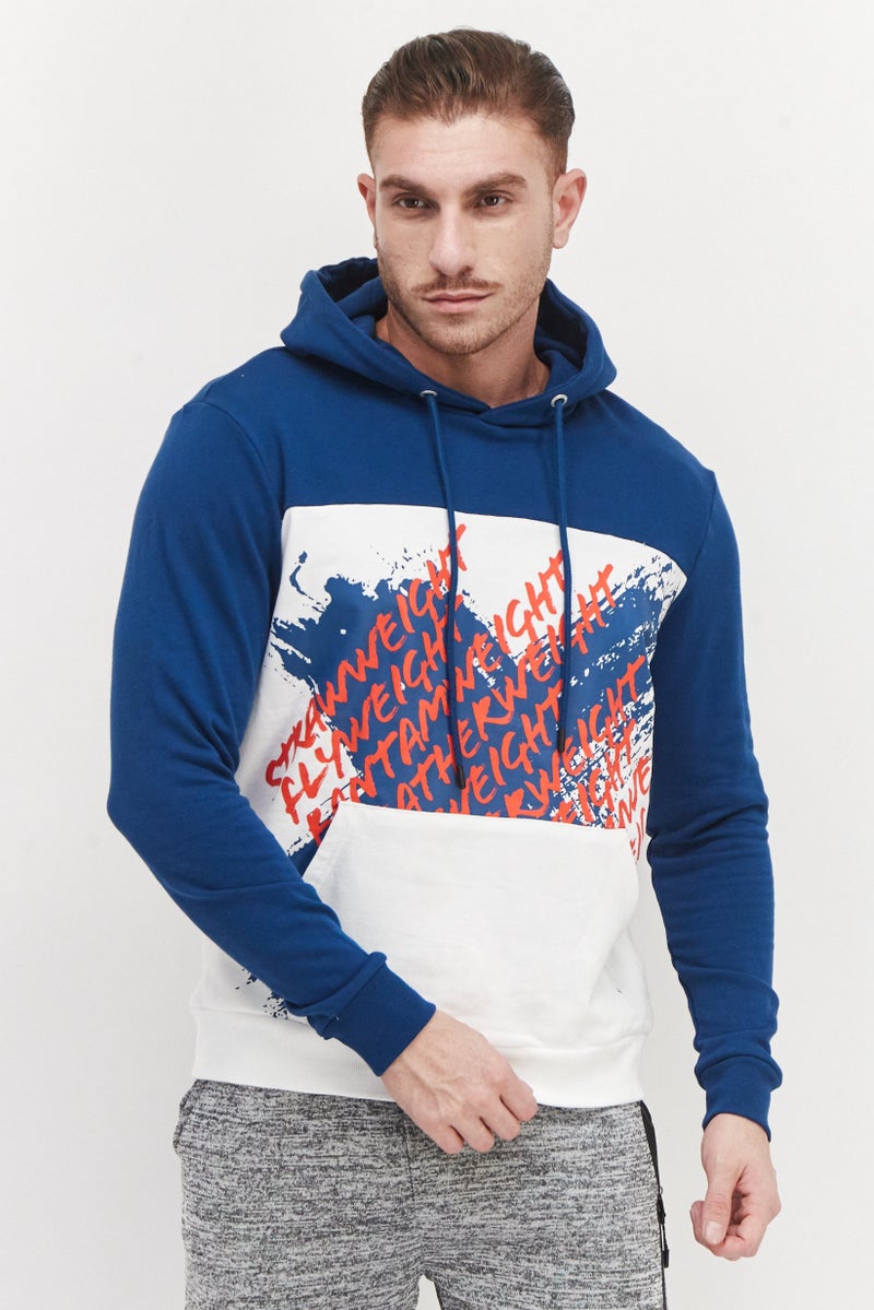 Ufc Men Sportswear Fit Long Sleeves Running Sweatshirt, White Combo - Image 1