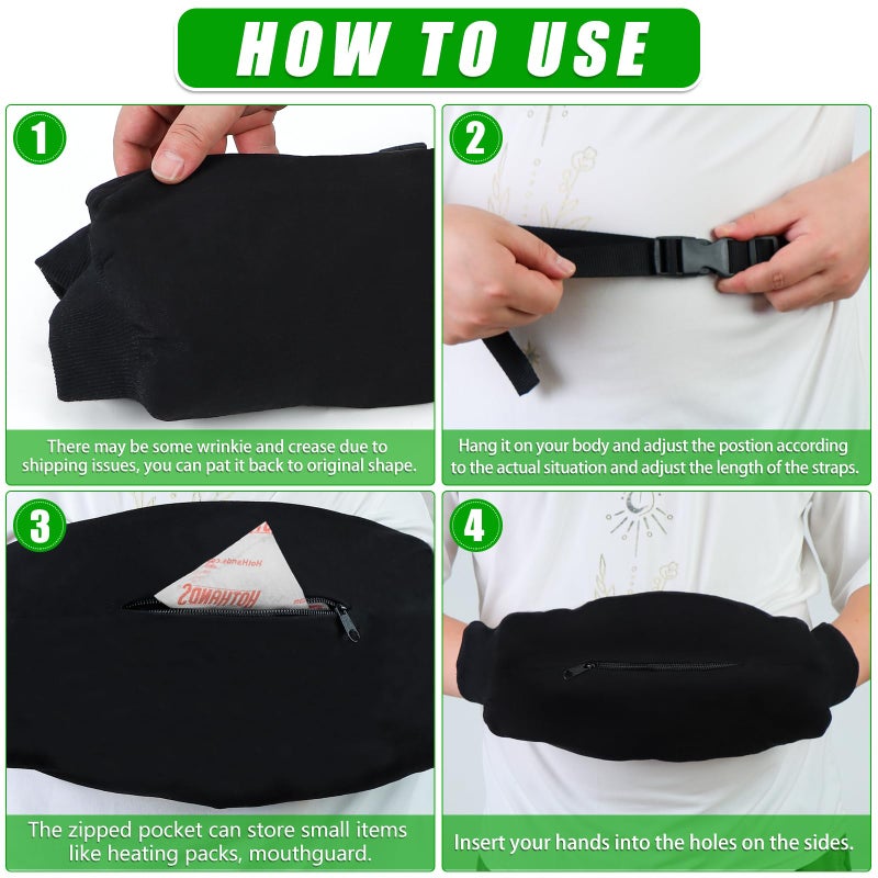 WBCBEC Football Hand Warming Pouch, Hand Warmers Pouch Hand Muffs for Hunting, Golf Football Warmer Bag Zipper Pocket, Hand Warmer Pouch with Waist Strap Ideal for Players, Receivers, Coache (Small) - Image 4