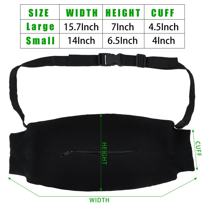 WBCBEC Football Hand Warming Pouch, Hand Warmers Pouch Hand Muffs for Hunting, Golf Football Warmer Bag Zipper Pocket, Hand Warmer Pouch with Waist Strap Ideal for Players, Receivers, Coache (Small) - Image 2