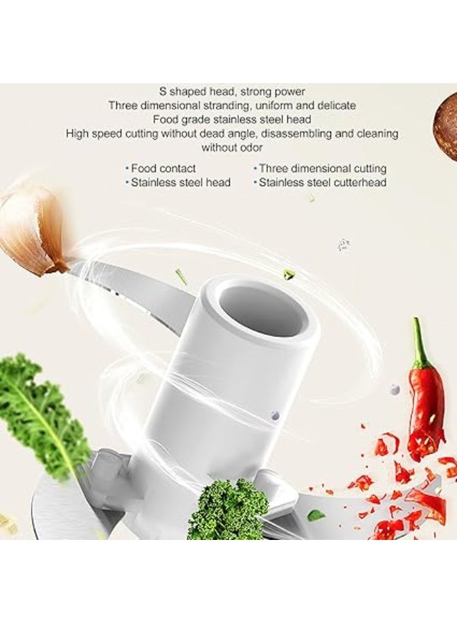 Electric Mini Food Chopper, 45w - Brown - Image 2