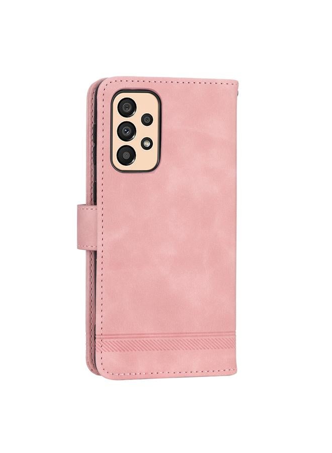 اس-توب جراب لهاتف Samsung Galaxy A33 Dierfeng Dream Line TPU + جراب جلد PU للهاتف - Image 3