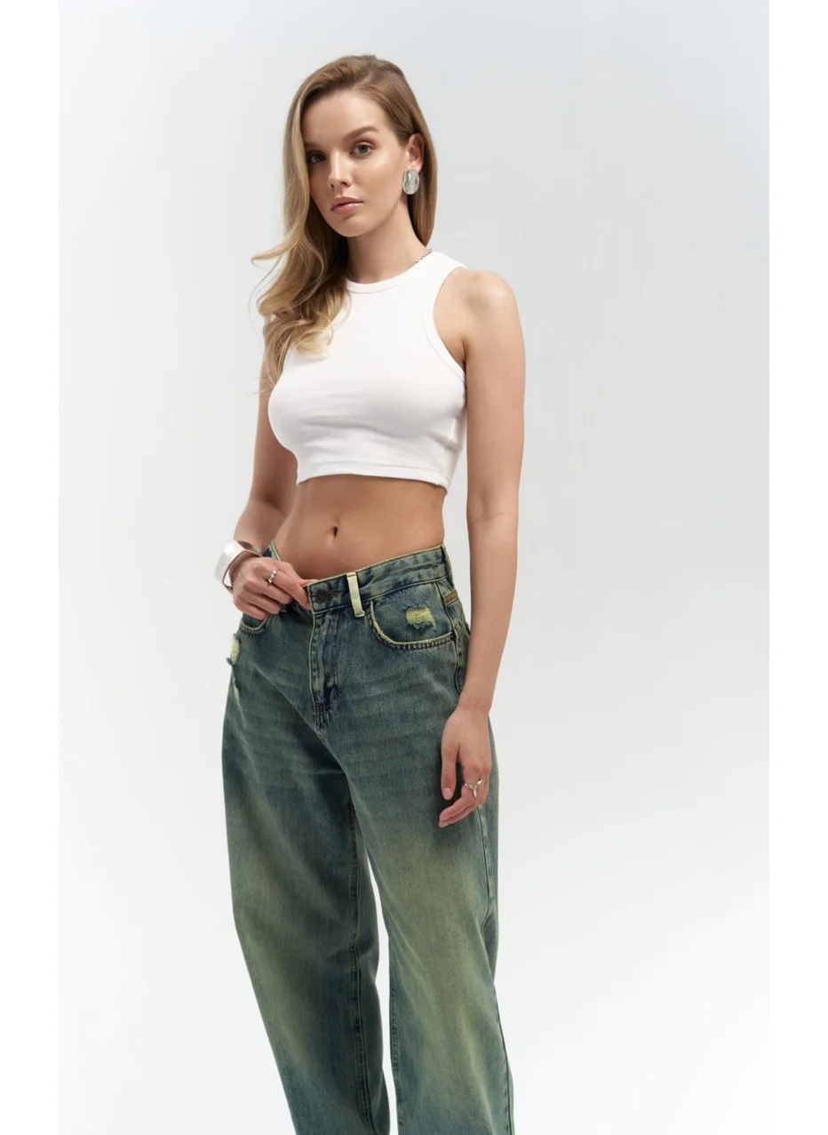 Mai Collection Blair Wash Green Jeans