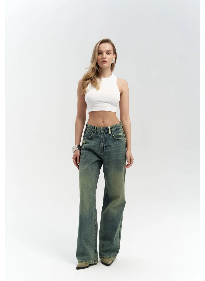 Mai Collection Blair Wash Green Jeans