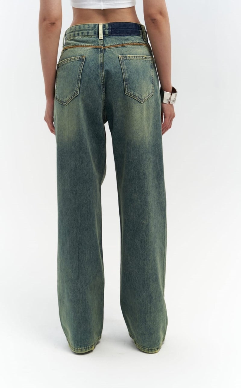 Mai Collection Blair Wash Green Jeans - Image 5