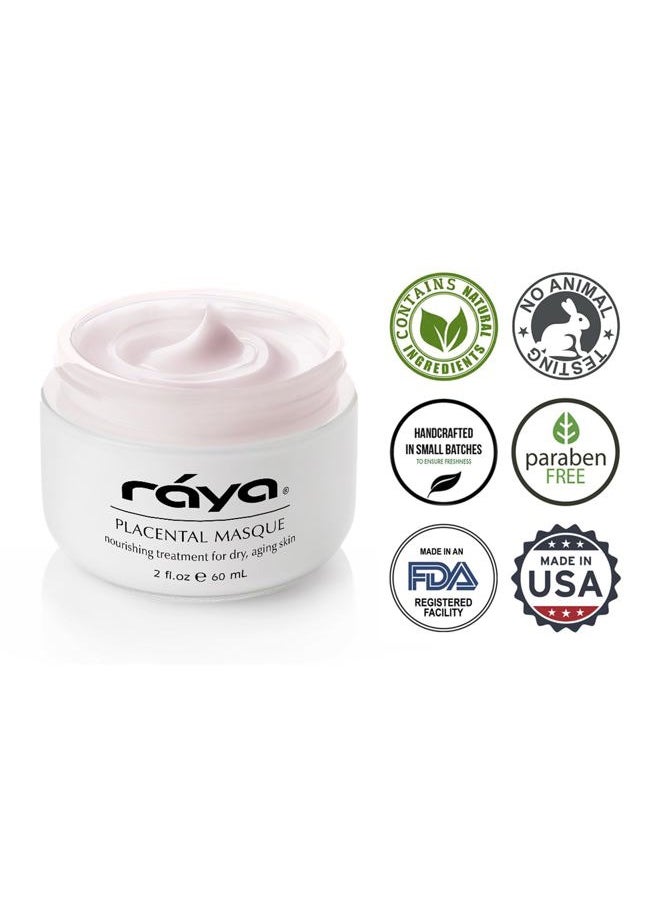 Raya - Placental Masque (606) | Nourishing Facial Treatment Mask for Dry or Aging Skin | Revitalizes and Helps Reduce Lines and Wrinkles - Image 1