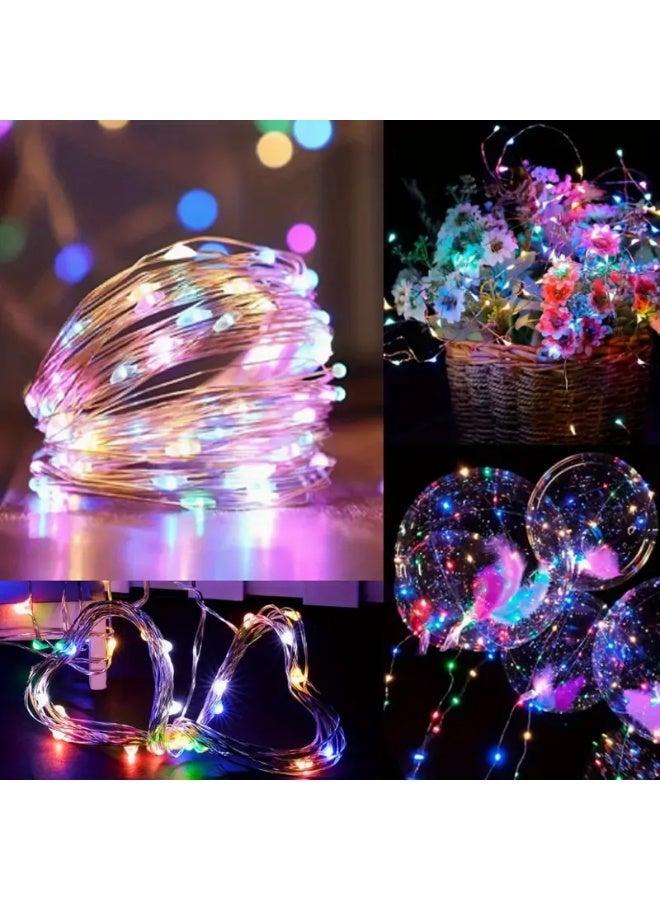 PAMEER Multicolor USB Powered Fairy String Lights 10m/32.8ft 100 LEDs USB Powered LED String Lights for Christmas, Eid, Ramadan, Diwali Wedding Birthday Party Home Decoration Waterproof with 8 Modes Changing - Image 2