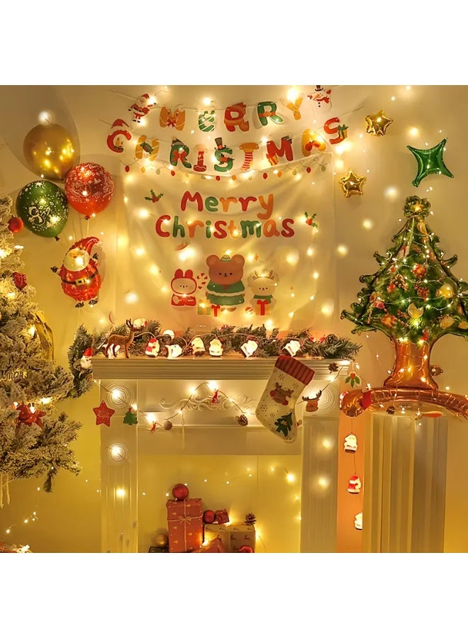 PAMEER Multicolor USB Powered Fairy String Lights 10m/32.8ft 100 LEDs USB Powered LED String Lights for Christmas, Eid, Ramadan, Diwali Wedding Birthday Party Home Decoration Waterproof with 8 Modes Changing - Image 3