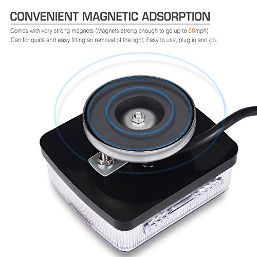 Linkitom Magnetic LED Trailer Towing Light Kit, 24ft Cable with 7 pin plug, IP68 Waterproof, DOT Approved - Image 3