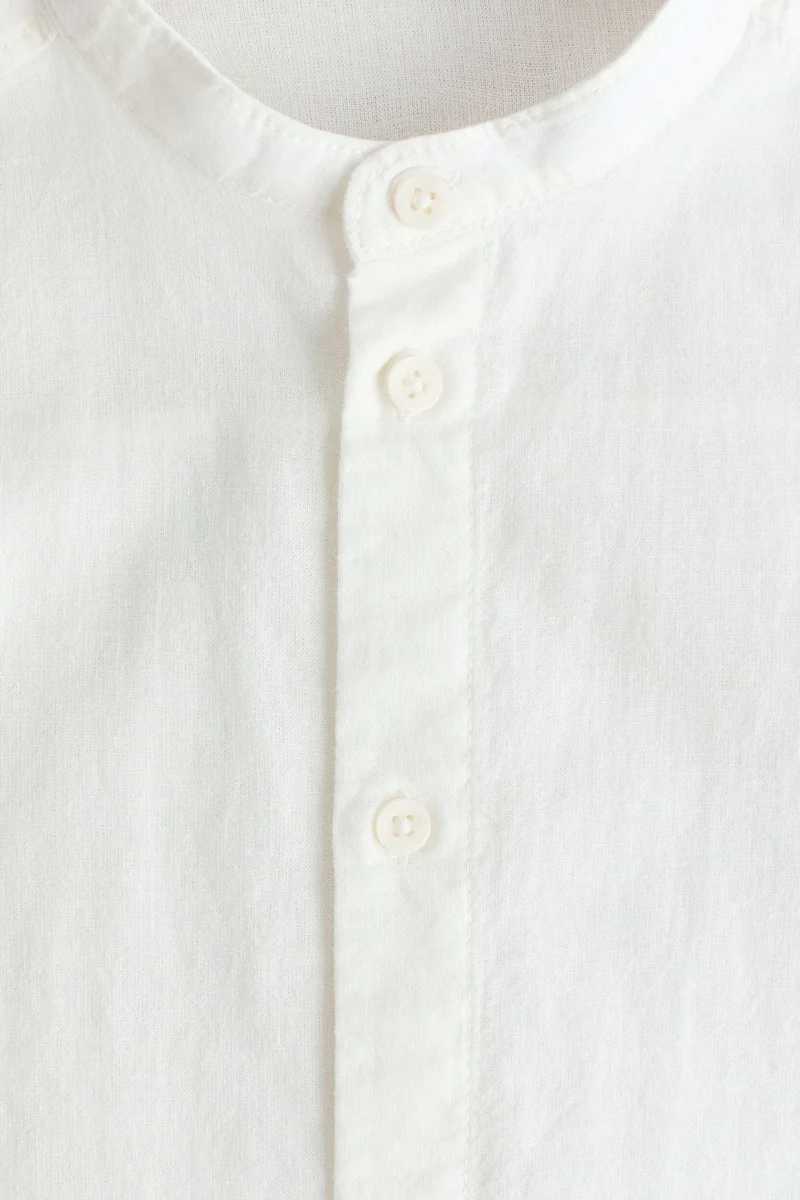 H&M Linen-blend grandad shirt