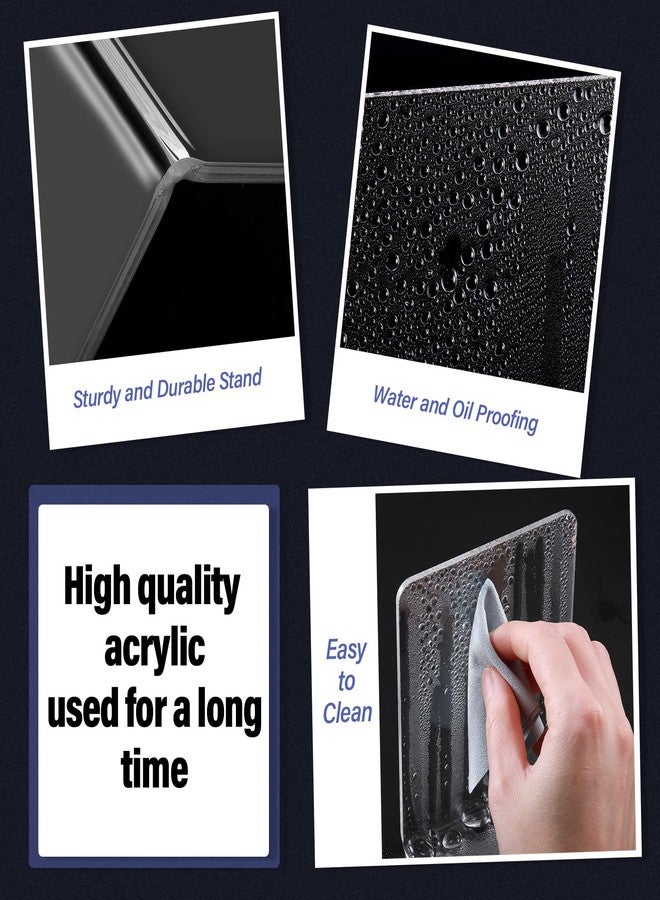 Yulejo 16 Pcs Book Ends Clear Acrylic Bookends for Shelves Heavy Duty Book End L Shaped Dividers Book Stopper for School Library Home Movies CDs File - Image 4