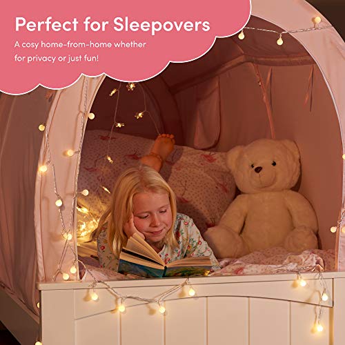 Snuggy Pod Bed Canopy – Pink (Twin Size) | Pop-Up Bed Tent | Sensory-Friendly Indoor Sleep Pod with Privacy & Light Blocking | Lightweight, Breathable & Foldable Design | Carry Bag Included - Image 4