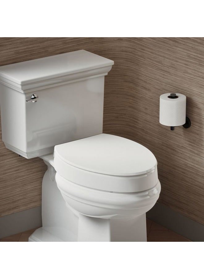 Kohler Hyten Elevated Quiet-Close Elongated toilet seat, White - Image 2