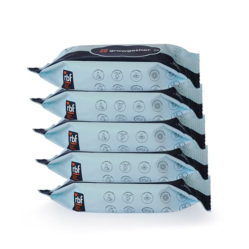 Growgether 99.9% Water Wipes (5 Wipes) Baby Care Travel Combo | Travel Friendly Sample Kit | Gentle Baby Essentials for Parents - Pack of 5 - Image 2