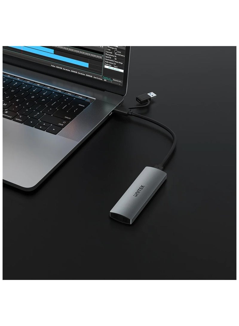 UNITEK M.2 Enclosure NVMe/SATA 10Gbps - Image 2