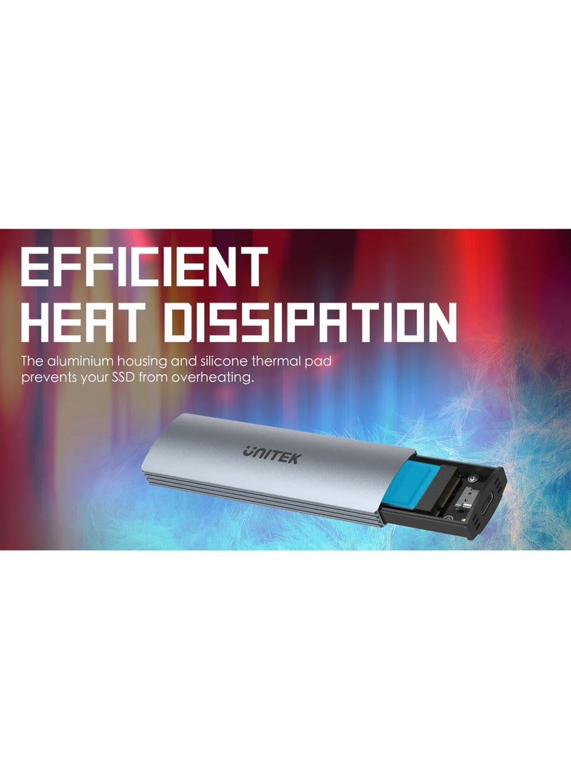 UNITEK M.2 Enclosure NVMe/SATA 10Gbps - Image 5