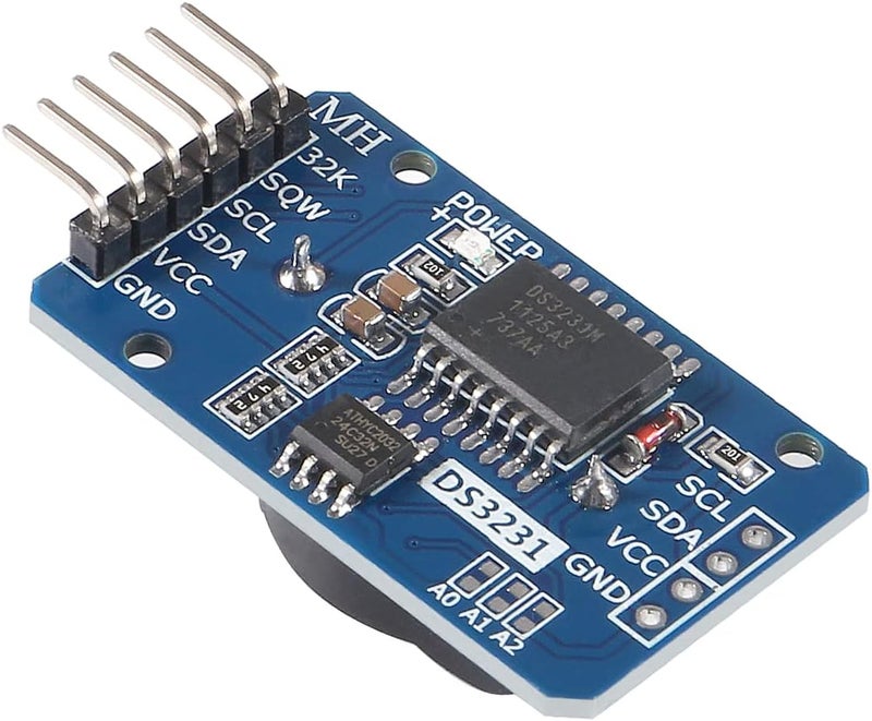 DORHEA 2PCS DS3231 AT24C32 IIC RTC Module Clock Timer Memory Module Beats Replace DS1307 I2C RTC Board with Male to Female Jumper Wire Cable - Image 4