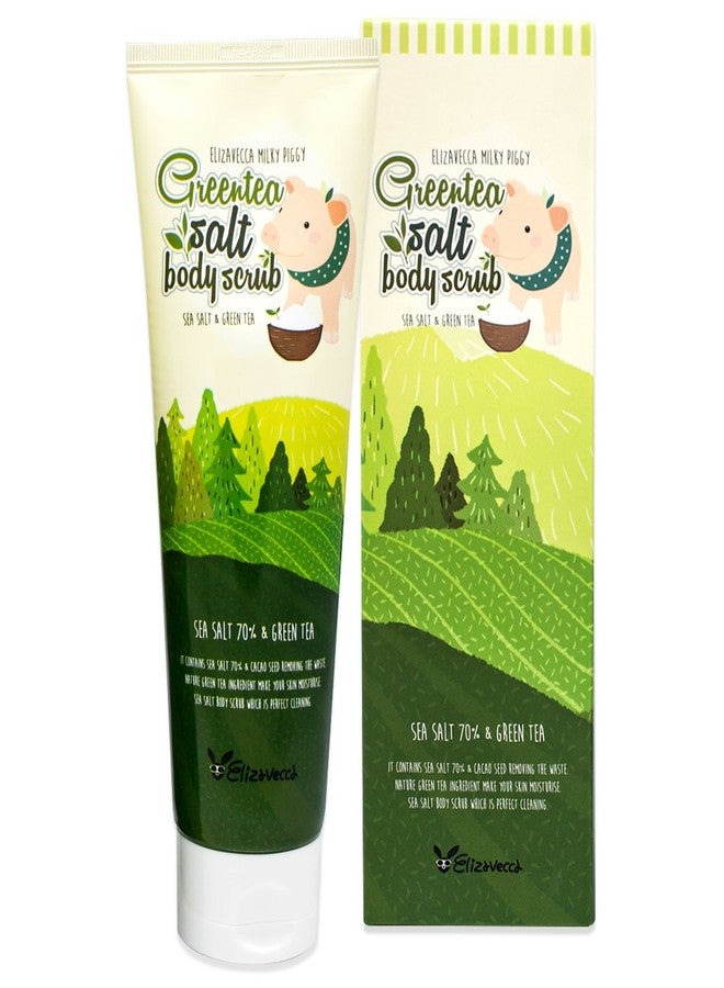 Elizavecca Milky Piggy Greentea Salt Body Scrub 300g - Image 2