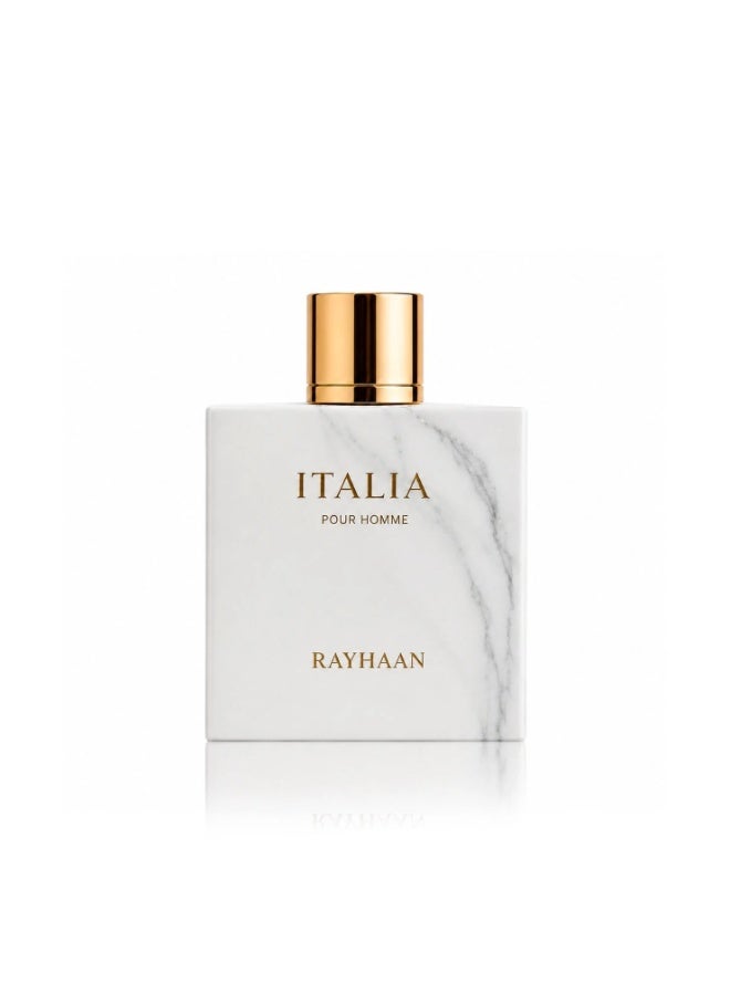 ريحان  عطر ايطاليا للرجال من ريهان 100 مل، عطر فاخر للرجال، تصميم رخامي وابيض، عطر فاخر - عطر ريحان ايطاليا للرجال، عطر ماء 100 مل - Image 1