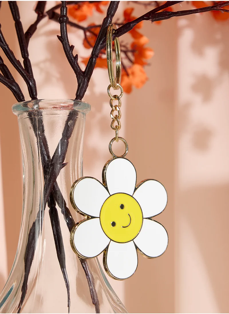 Sass & Belle Flower Enamel Keyring