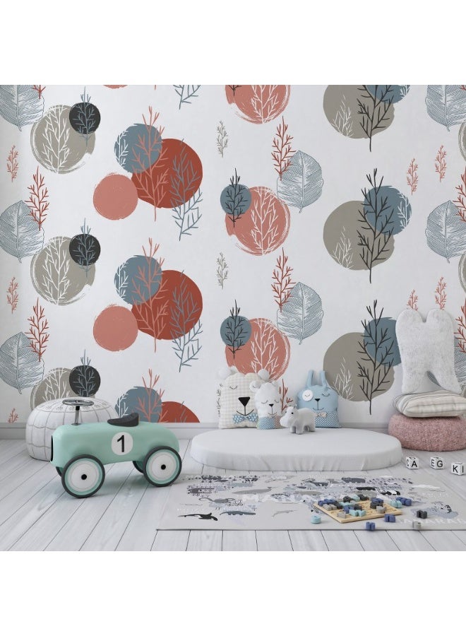 Home Gallery Pattern Illustrations Vector Design  Fabric Wallpaper Covers An Area ​​Up To 4.2Mx3M With Adhesive  And Smoothing Tool  - Image 1