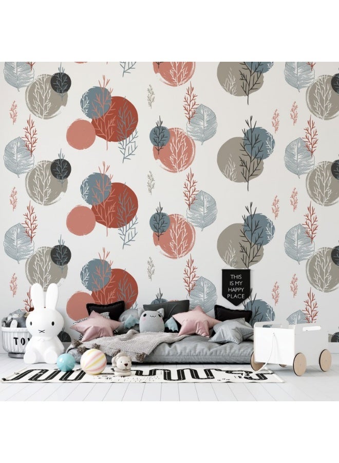 Home Gallery Pattern Illustrations Vector Design  Fabric Wallpaper Covers An Area ​​Up To 4.2Mx3M With Adhesive  And Smoothing Tool  - Image 4