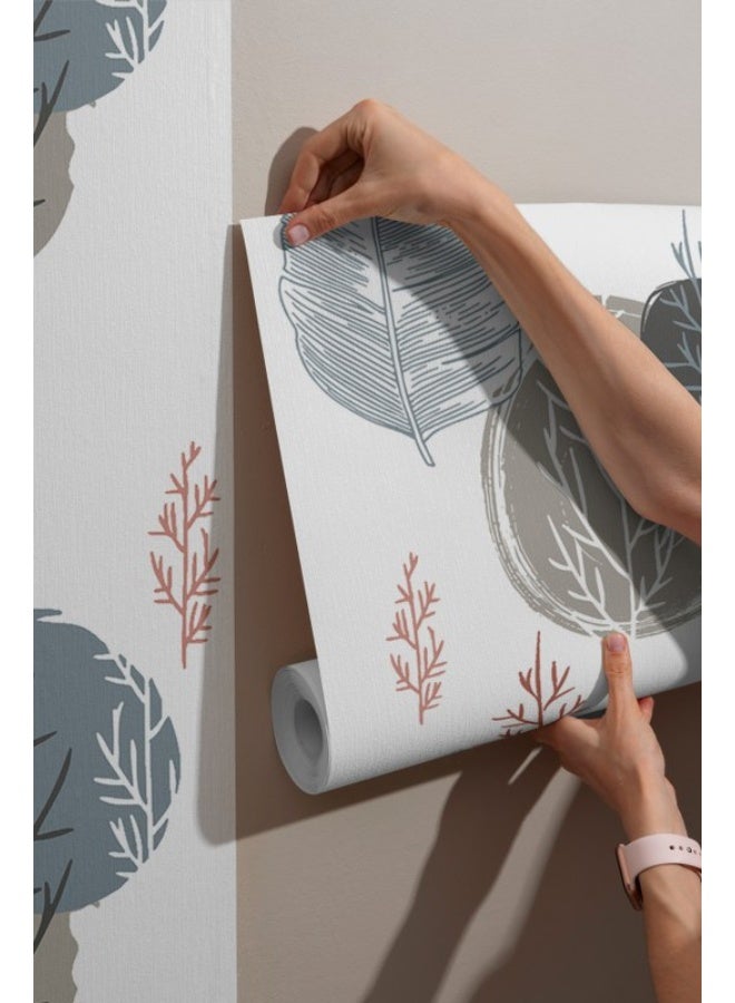 Home Gallery Pattern Illustrations Vector Design  Fabric Wallpaper Covers An Area ​​Up To 4.2Mx3M With Adhesive  And Smoothing Tool  - Image 3
