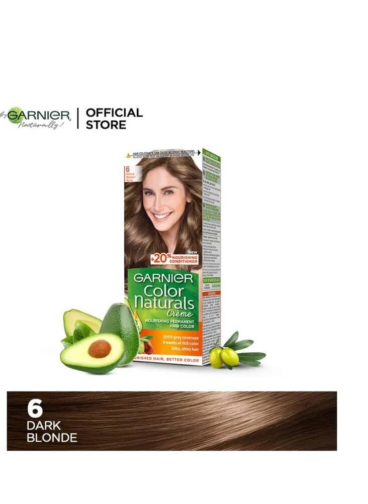 Garnier Garnier Color Naturals Permanent Hair Color - 6 Dark Blonde 112 ML  - Image 2