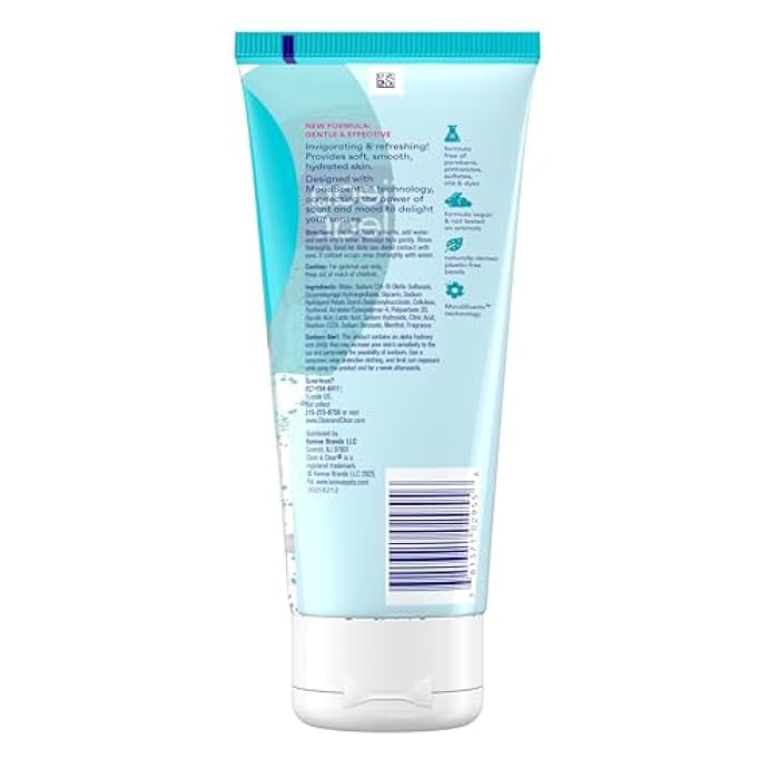 Clean & Clear Deep Action Exfoliating Facial Cleanser, Scrub & Face Wash, Pro-Vitamin B5, Lactic & Glycolic Acids, Oil-Free Gentle Daily Exfoliator for Soft, Smooth, Hydrated Skin, Vegan, 7 Fl Oz Tube - Image 5