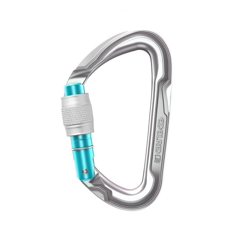 EDELRID Pure Screw 23KN Carabiner II Lightweight and Sturdy for Climbing & Fall Arrest Systems II Weight - 46 G (CE 0082) - Image 1
