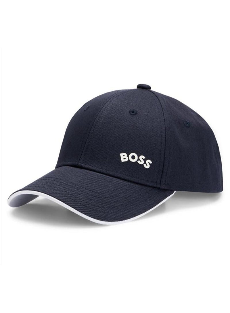 BOSS قبعة بوس البحرية بتباين الحواف: مصقولة - إحساس بشعار خفيف - Image 1
