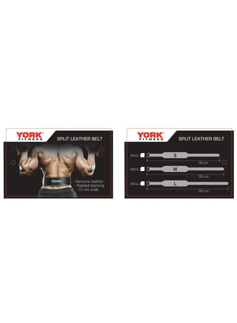 York gym Belt Black Leather Belt Small - Image 3