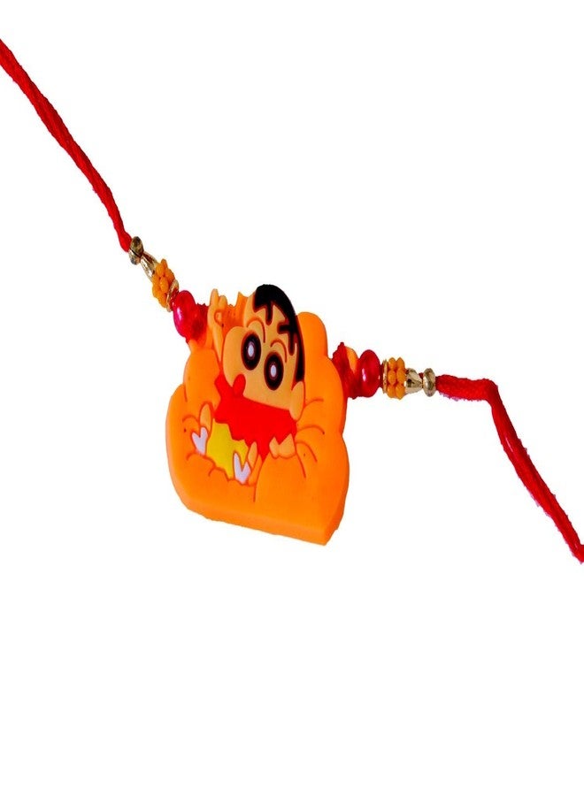 SUNINOW RAKSHBANDHAN SPECIAL RAKHI COMBO PACK OF 3PC DESIGNER STONE STUDDED SET RAKHI FOR BROTHER BHABHI AND KIDS WITH ROLI FOR TILAK CEREMONY | RAKHI FOR BROTHER | RAKHI GIFT | RAKHI FOR BHABHI | RAKHI FOR BROTHER RAKSHA BANDHAN BRACELET | | RAKHI SET - Image 4
