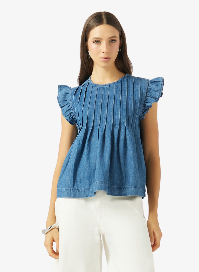 ONLY Sleeveless Denim Top - Image 1