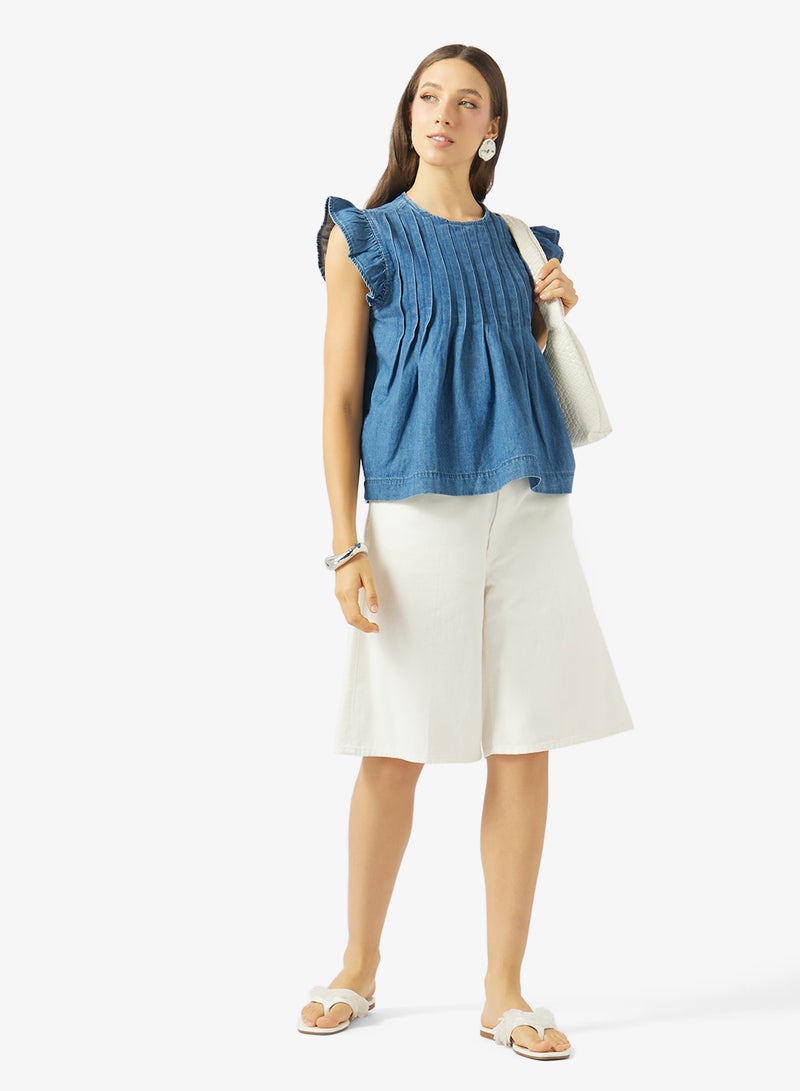 ONLY Sleeveless Denim Top - Image 4