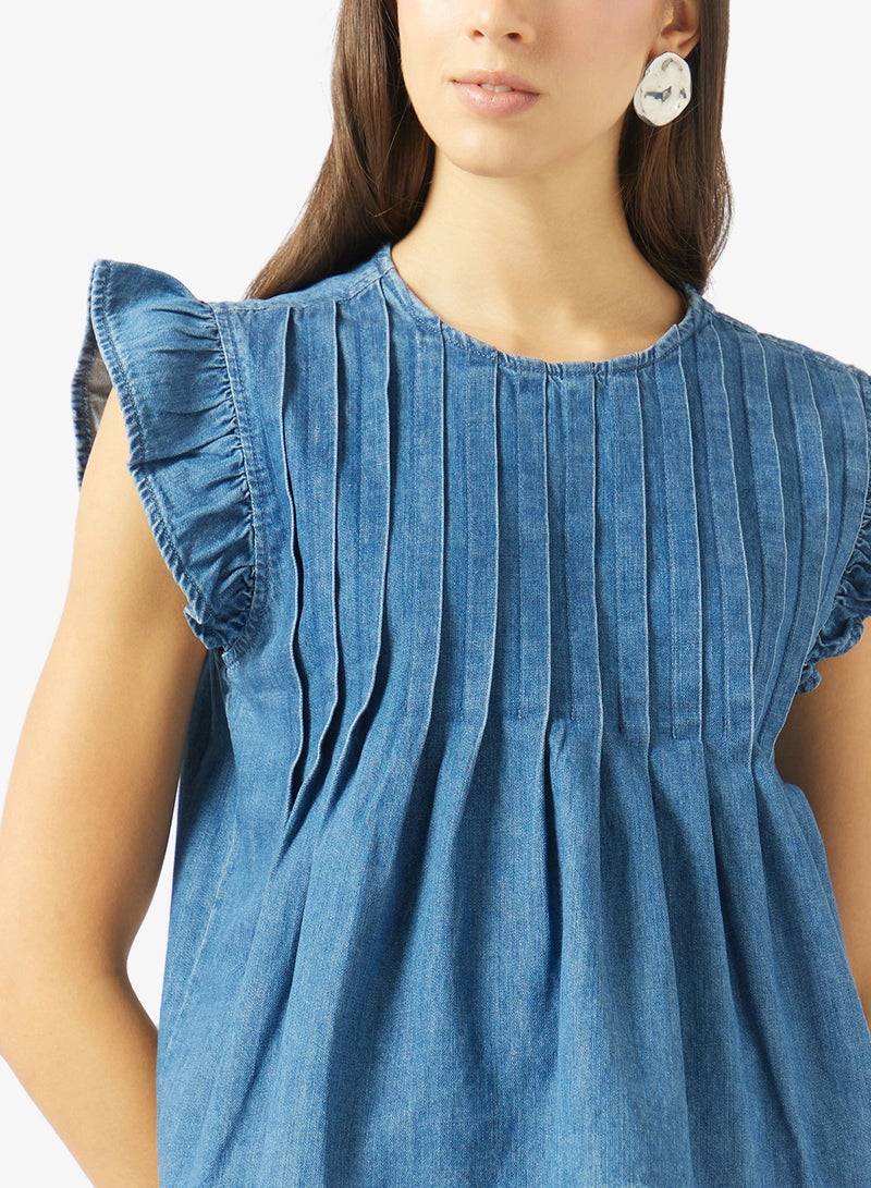 ONLY Sleeveless Denim Top - Image 3