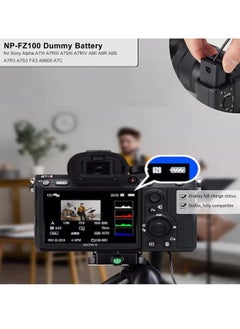 JAJEEK NP-FZ100 AC Power Supply Adapter & BC-QZ1 Battery Charger Kit for Sony Alpha A6600, FX3, A7C, A1, A7 III, A7 IV, A7R III, A7R IV, A7S III, A9, A9 II, A9R, A9S – Continuous Power & Efficient Charging Solution for Sony Cameras  - Image 2
