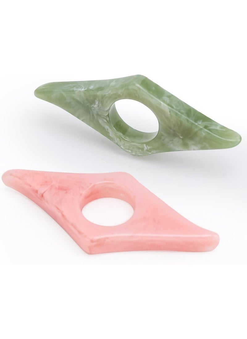 Oasisgalore 2PCS Thumb Page Holder for Reading, Book Accessories for Hands-Free Reading (Pink and Olive Green)  - Image 1