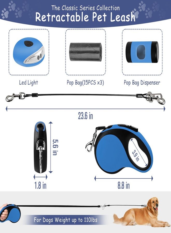VTOPVMAX Heavy Duty Retractable Dog Lead Leash Blue - Image 2