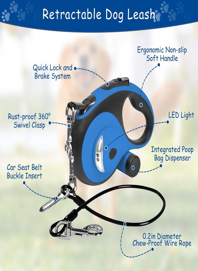 VTOPVMAX Heavy Duty Retractable Dog Lead Leash Blue - Image 3